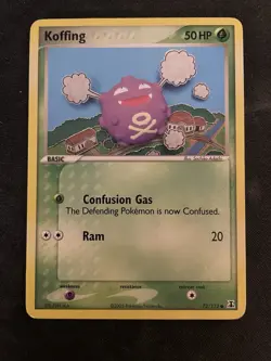 Koffing 72/113 EX Delta Species 2005 Common Pokemon Trading Card LP+ - Image 1
