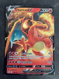 Charizard V 018/159 Crown Zenith Holo Ultra Rare Pokemon TCG Card English NM - Image 1