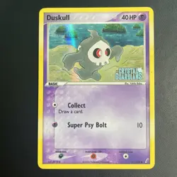 Pokemon Card Duskull 51/100 Reverse Holo EX Crystal Guardians Stamped LP - Image 1