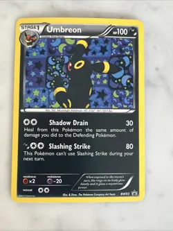 Pokemon TCG Umbreon Black White Holo Card BW93 Black Star Promo - Image 1