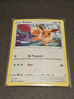 Eevee COSMOS HOLO Black Star PROMO card SWSH212 Sword & Shield Pokemon TCG 2022 - Image 3