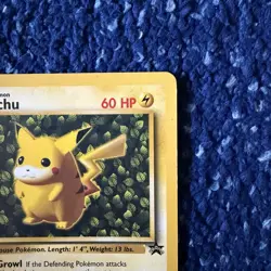 Pikachu 01/53 Pokemon WOTC Black Star Promo Card 1999 Lightly Played - Image 4