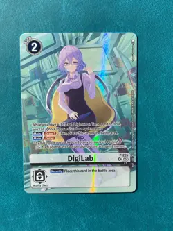 1x P-225 DigiLab Box Topper Promo Time Stranger Digimon Card Game BT24 x1 - Image 1