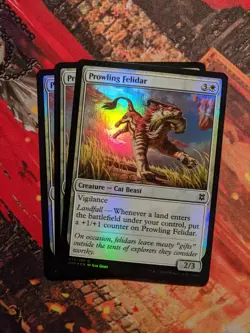 MTG Card : (3x) Prowling Felidar FOIL - Image 1