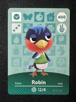 Robin #400 Animal Crossing Amiibo Card Series 4 Authentic +Tracking# - Image 1