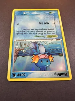 Mudkip 57/100 EX Crystal Guardians Stamped Reverse Holo Pokemon TCG Card MP - Image 4