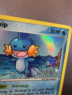 Mudkip 57/100 EX Crystal Guardians Stamped Reverse Holo Pokemon TCG Card MP - Image 5