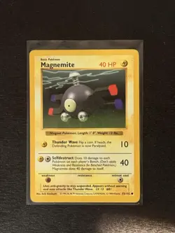 Magnetite Shadowless 53/102 - Base Set - Regular Pokemon Card - Lightly Played - Image 1
