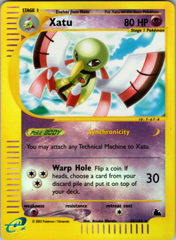Xatu - 35/144 - Pokemon Skyridge Reverse Holo Rare Card LP - Image 1