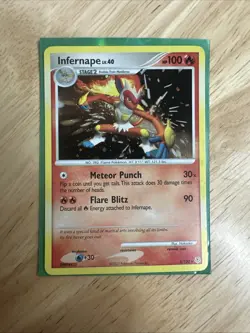 Pokemon TCG Infernape Holo Rare Card Diamond & Pearl 5/130 NM - Image 1