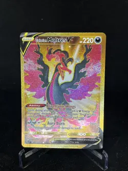 Pokemon Galarian Moltres v TCG Brilliant Stars Holo Card 183/172 Secret Rare - Image 1