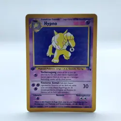 Pokemon TCG Karte - Hypno 23/62 Fossil 1. Edition Deutsch - Image 1