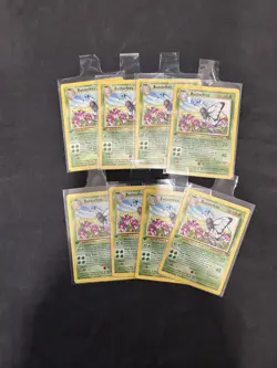 1999 Pokemon 1st Edition Jungle Butterfree 33/64 LOT OF 8 Cards All Near Mint - Image 1