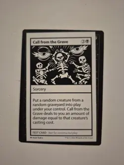 Call from the Grave - Mystery Booster 2 Playtest Cards - Magic -MTG - NM (C ) - Image 1