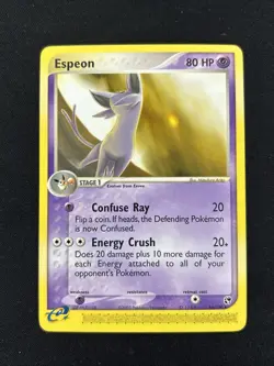 Pokemon TCG Espeon EX Sandstorm 16/100 Regular Rare Card NM - Image 1
