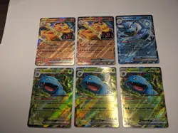 6x 151 EX Card Lot - 2x Charixard 3x Venesaur 1x Blastoise - SIX 151 Ultra Rares - Image 2