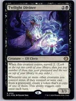 Twilight Diviner - FOIL - 0122 - Lorwyn Eclipsed ECL - MTG - NM/M - Image 1