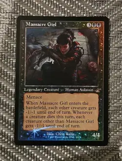 Massacre Girl (Retro Frame) Foil #328 MTG Ravnica Remastered (RVR) - Image 1