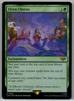 Foil Elven Chorus #160 Lord of the Rings NM NICE!!! - Image 1