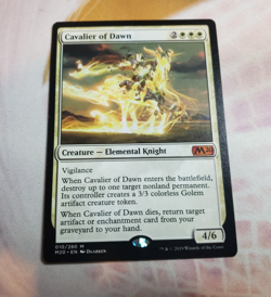 Cavalier of Dawn - Core Set 2020 M20 MTG Magic - Lightly Played - Image 1