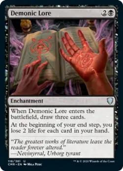 Demonic Lore - Commander Legends #118/361 MTG Magic The Gathering - Image 1
