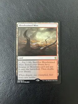 MTG - Khans of Tarkir #230 Bloodstained Mire - LP - Image 1