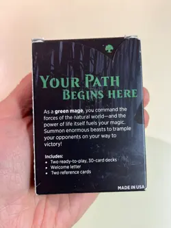 Open Box- Magic the Gathering Green Mage Starter Deck 2019, 2 Sealed Decks, READ - Image 3
