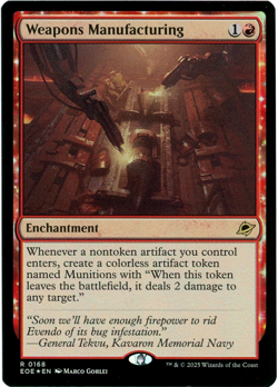 Weapons Manufacturing (Foil) - 0168 - Edge of Eternities - MTG - NM/M - Image 1