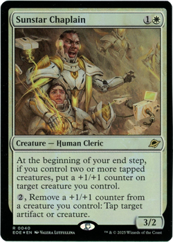 Sunstar Chaplain (Foil) - 0040 - Edge of Eternities - MTG - NM/M - Image 1