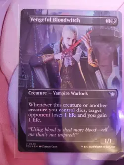 MTG Vengeful Bloodwitch - Borderless (Foil) (FDN) - Image 1