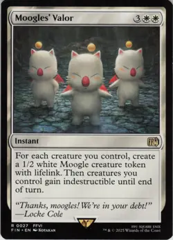 Moogles' Valor R FINAL FANTASY 27 NM Foil MTG - Image 1