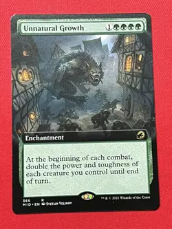 Unnatural Growth EXTENDED - 365 - Rare - Innistrad: Midnight Hunt MID MTG - Image 1