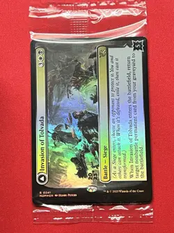 MTG Invasion of Tolvada Prerelease Foil Sealed In Original plastic Wrapper MOM - Image 1