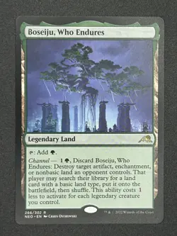 MTG Boseiju, Who Endures (266) NormalKamigawa: Neon Dynasty - Image 4