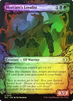 NM Showcase Foil Morcant's Loyalist, MTG, Lorwyn Eclipsed, Magic, 236 - Image 1