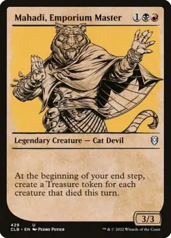 NM Showcase Mahadi, Emporium Master, MTG, Baldur's Gate, Magic, 429 - Image 1