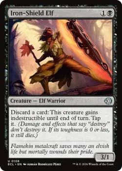 x4 Iron-Shield Elf - Foil U MTG Lorwyn Eclipsed M/NM, English - Image 1