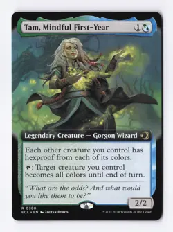 Tam, Mindful First-Year (Extended Art) 0380 (R) MTG Lorwyn Eclipsed (ECL) - Image 1