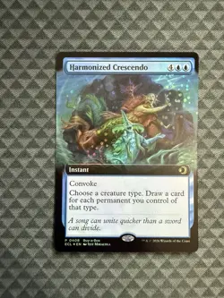 MTG (x2) Harmonized Crescendo Foil Ext. Art Promo Lorwyn Eclipsed (ECL) *special - Image 1