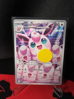 Wigglytuff Illustration Rare 105/094 Me02: Phantasmal Flames POKEMON Holo MINT - Image 3