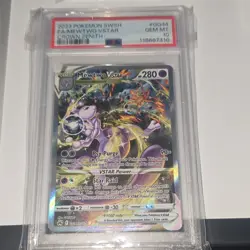 Pokemon Mewtwo VSTAR GG44/GG70 Crown Zenith GG Holo PSA 10 - Image 1