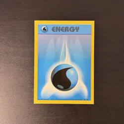SQUARE CUT ERROR Pokemon Base Set Water Energy 1999 WOTC 102/102 - Image 1