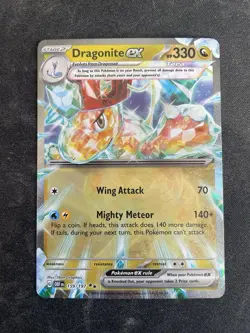 Dragonite EX 159/197 SV03: Obsidian Flames Holo Double Rare Pokemon English NM - Image 1