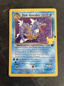 Dark Gyarados 8/82 Celebrations: Classic Collection Holo Rare Pokemon TCG NM - Image 1