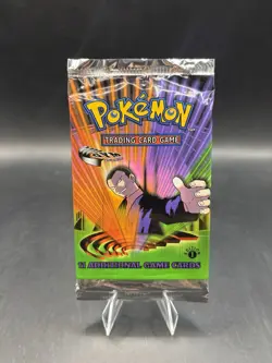 Pokemon TCG Gym Challenge 1st Edition Booster Pack Giovanni Art Sealed 20.7g 742818062244 - Image 1