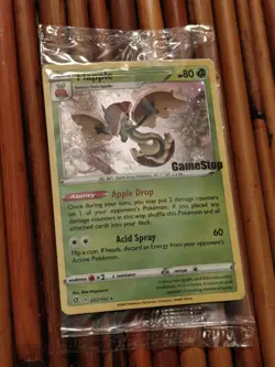 Pokemon TCG Flapple 22/192 Gamestop Exclusive Promo Holo Sealed - Image 1