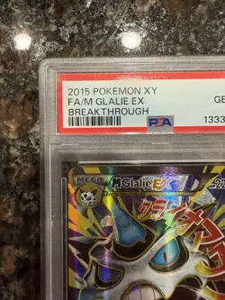 PSA 10 Full Art M Glalie EX 156/162 2015 Pokemon XY Breakthrough Mega - Image 3