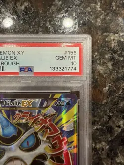 PSA 10 Full Art M Glalie EX 156/162 2015 Pokemon XY Breakthrough Mega - Image 4