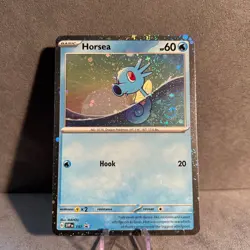 Horsea 137 BLACK STAR PROMO W/ SWIRL Scarlet & Violet Pokemon NM - Image 1