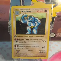 Machoke 34/102 1st Edition - Pokemon Base Set 1st Edition (Shadowless) HP - Image 1